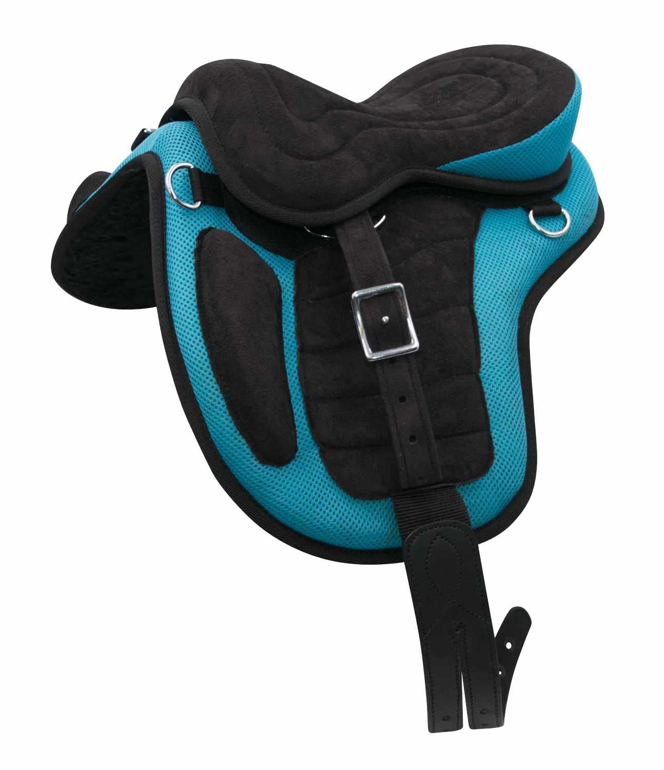 AMKA baumloser Sattel - Set mit Riemen und Gurt leicht und pflegeleicht 12"