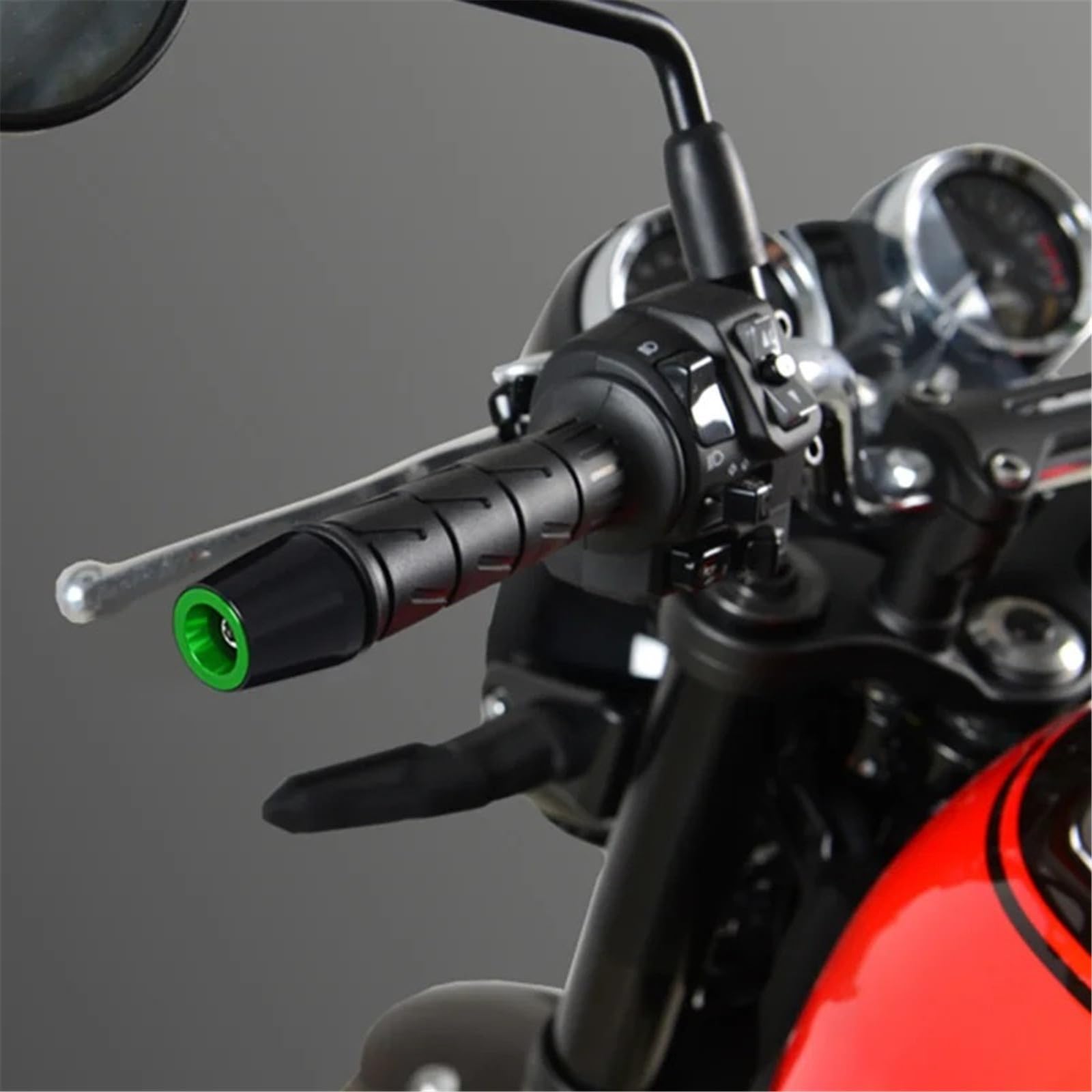 Dla Kawasaki VERSYS650 VERSYS1000 Akcesoria Motocyklowe Uchwyt Uchwyty Na Kierownicę Czapka Uchwyt Końcowy Zatyczki Do Zatyczek (Kolor : Black VERSYS1000, Rozmiar : 1)