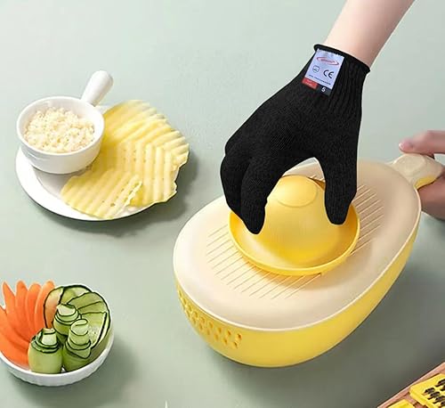 Miniatura 3 de ohsuni Guantes de corte, 2 pares de guantes resistentes a los cortes de grado alimenticio, guantes resistentes a cortes para cocina, pelado de