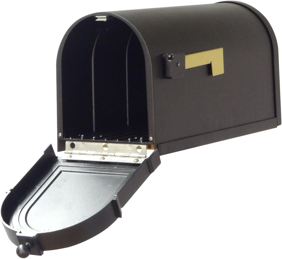 Special Lite Products Berkshire Curbside Mailbox with Front Address Numbers and Ashland Mailbox Post