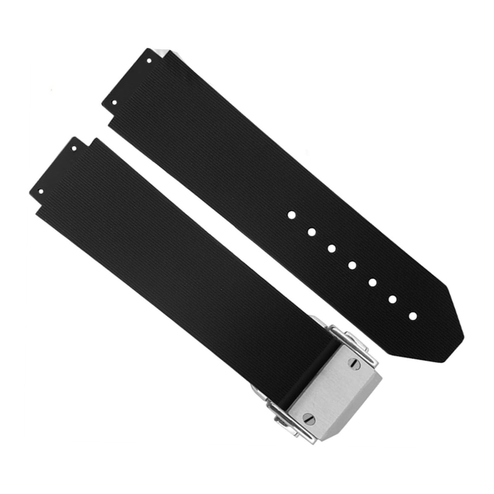 pour la Bande de Montre Authentique Boucle en Acier Inoxydable Sangle en Caoutchouc 25 * 19 mm