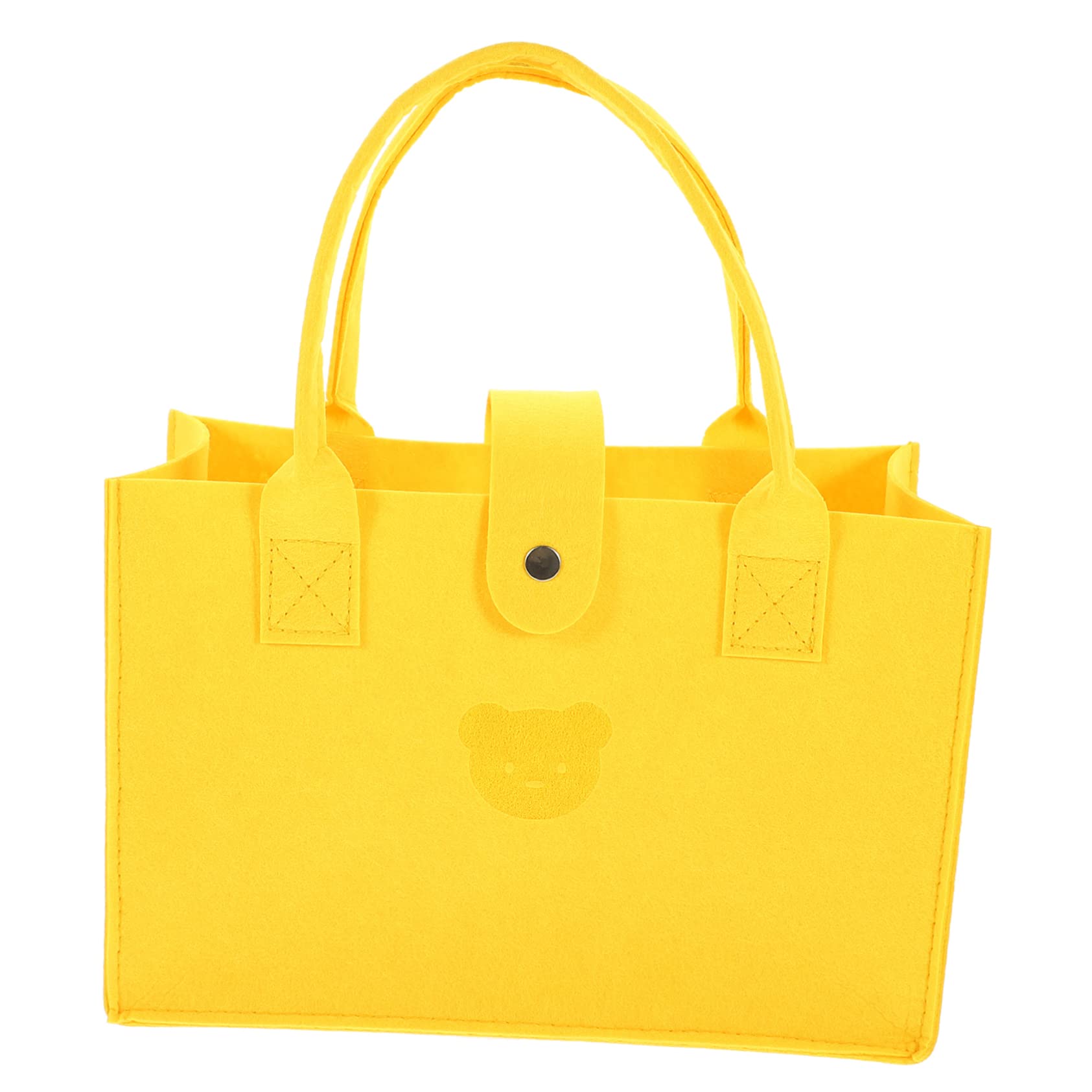 CALLARONBear Handbag Tote Bag Women Tote Shopping Pouch Grocery Tote Shopping Grocery Bag Storage Bag Women Handbag Tote Handbag Shopping Bag Women's Carrying Bag Felt High Capacity