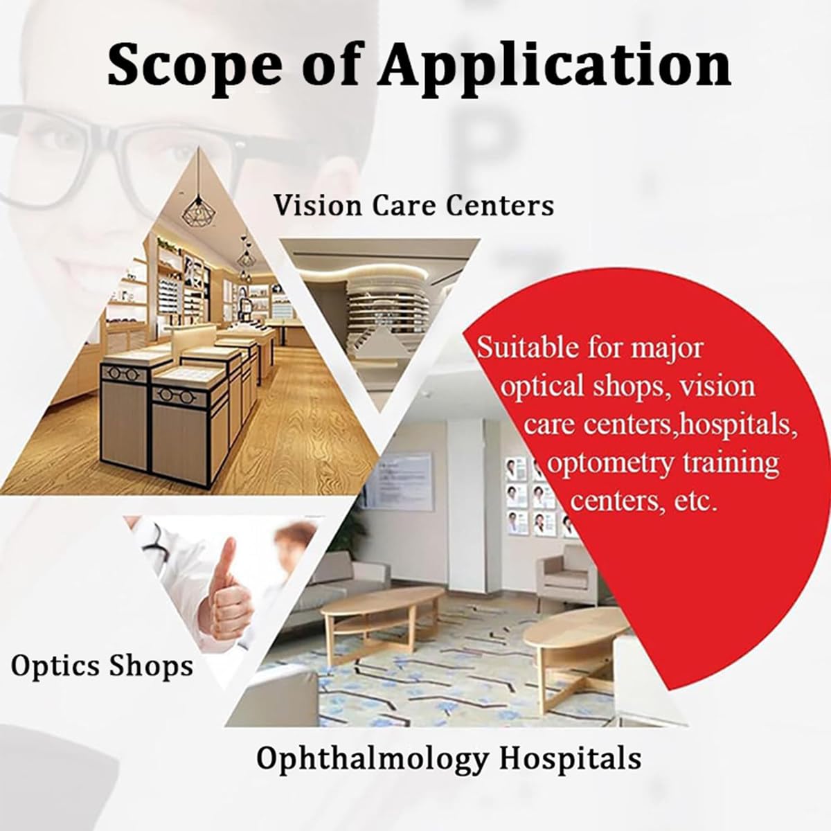 Podpórka pod brodę Podpórka na czoło Akcesoria do optometrii, Okulistyczny automatyczny refraktometr Podpórka podbródka, Podnośny wspornik podbródka z pokrętłem regulacyjnym — wysokość 40 mm