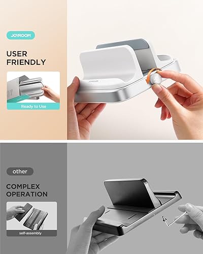 Miniatura 2 de JOYROOM Soporte vertical para laptop, fácil de usar y ahorra espacio Soporte de aluminio para laptop con perillas ajustables para