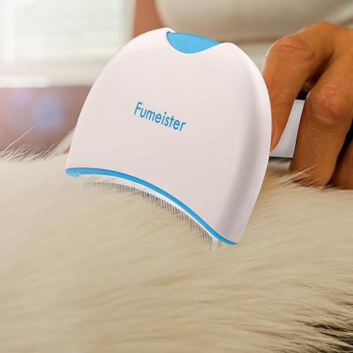 Miniatura 7 de Herramienta de eliminación de pelaje para perros  Cepillo ancho curvado para pelaje de mascotas sin esfuerzo, removedor de pelo suelto para perros y