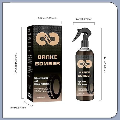Miniatura 2 de scieiaik Limpiador de ruedas de bombardero de frenos, limpiador de ruedas de bombardero de frenos y removedor de insectos, limpiador de llantas sin