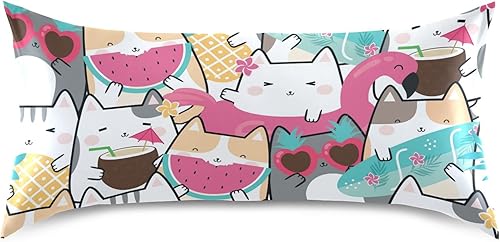 Miniatura 3 de Kigai Funda de almohada de satén de seda de verano para cabello y piel suave y antiarrugas con cierre de sobre 1 unidad