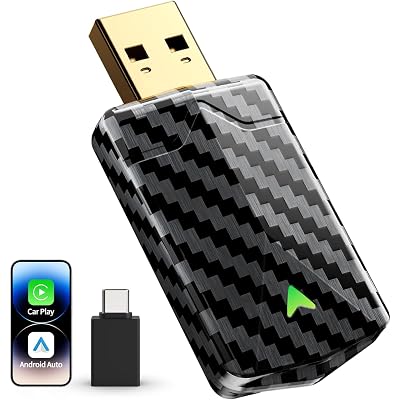 Mini Wireless CarPlay Adapter for iPhone & Android Auto (2026 Upgrade), No Delay, Fast & Stable Connection, Plug & Play, Converts Wired to Wireless Carplay Dongle for 2016+ Cars, USB-A/Type-C Port