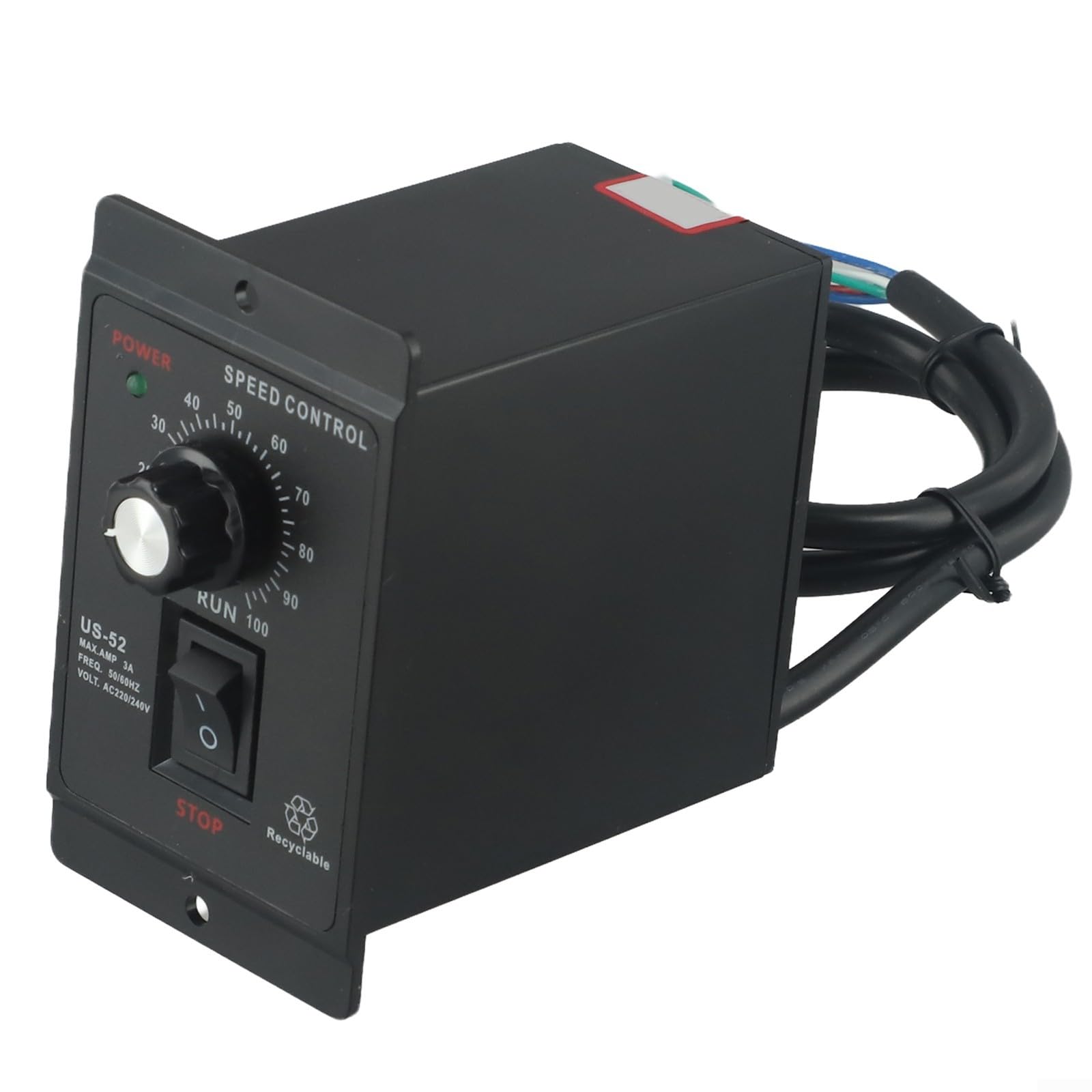 Regolatore di velocità 220 V, movimento in avanti/retromarcia regolabile, per regolatore di velocità del motore, potenza di picco 200 W