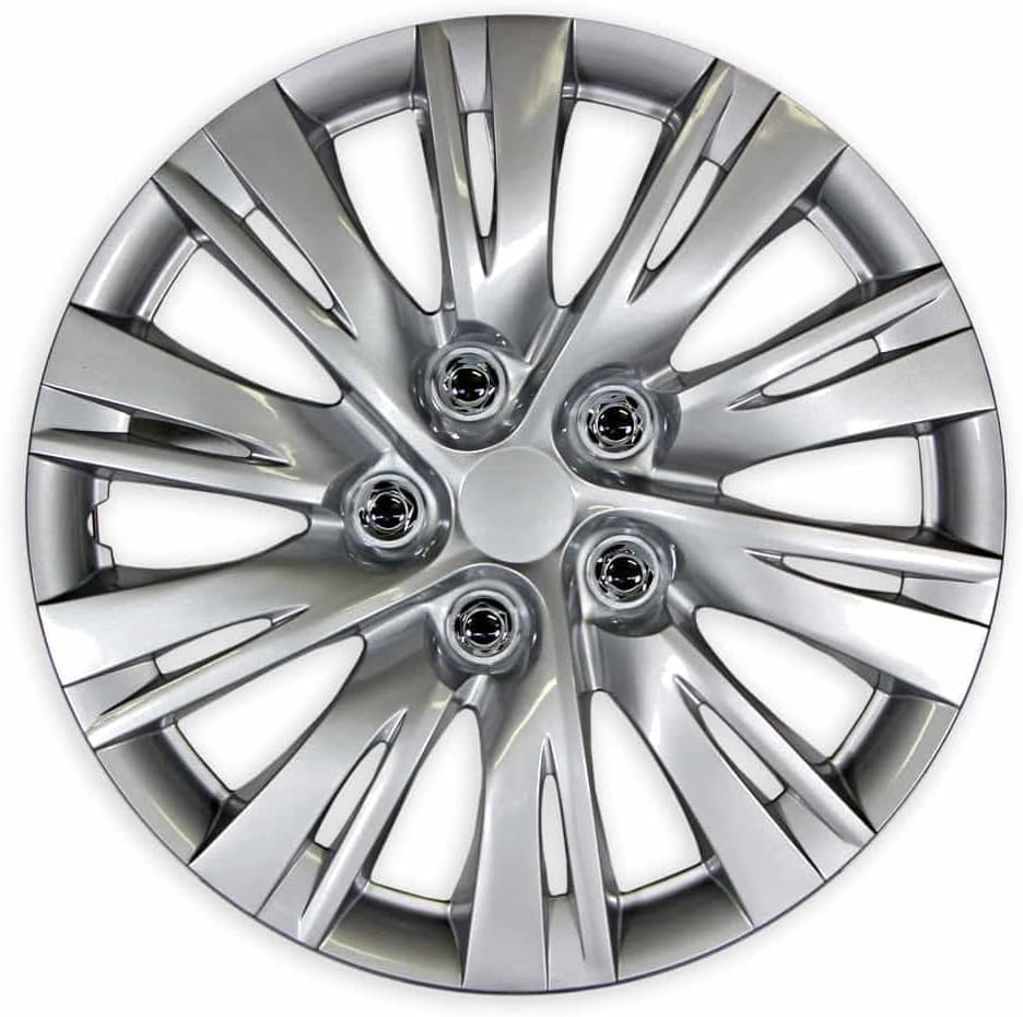 Set of 4 Silver 10 Split Spoke 16" Wheel Covers for Toyota Camry 2012-2014