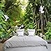 Produktbild hhlwl 3d wallpaper moderne natur landschaft grün wald wand tapeten wohnzimmer schlafzimmer hintergrund wandverkleidung -350cmx255cm