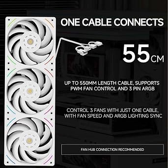 Thermalright Trofeo Vision 360 ARGB White CPU AIO Cooler,6.86-inch LCD Long Screen High-Performance 360mm Water-Cooled Radiator, IPS LCD Screen with 1280x480 Resolution,for AM4/AM5,Intel LGA1851/1700