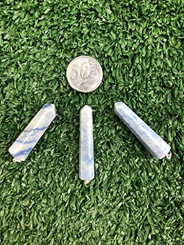 PINGENTE MINI PONTA QUARTZO AZUL - (3 a 5) cm