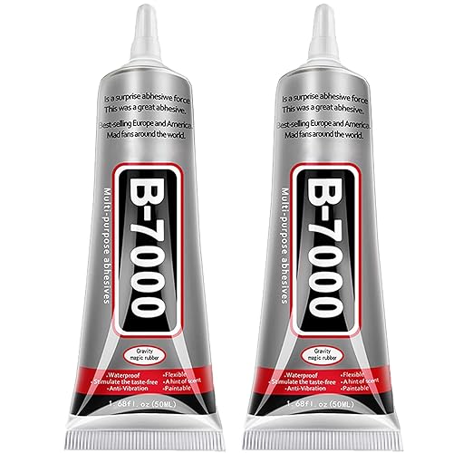 Miniatura 16 de B7000 - Pegamento adhesivo de diamantes de imitación para manualidades, 2 piezas de 3.7 fl oz/3.7 fl oz B7000 pegamento transparente con 5 2