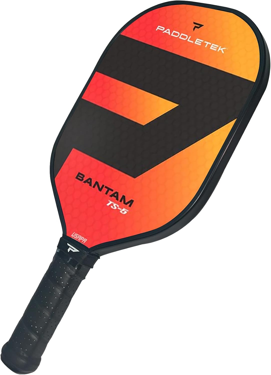 Paddletek Bantam TS-5 Pickleball Paddle | Professional Pickleball Paddles with Honeycomb Core, Textured Fiberglass Epoxy Hybrid Surface, Bantam PolyCore & High Tack Performance Grip | USAPA Approved