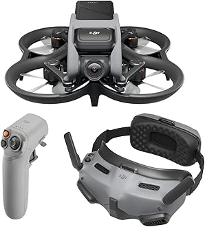 DJI Avata Explorer Combo, FPV Drone with Camera 4K, Super-Wide 155° FOV, Includes New RC Motion 2 and Goggles Integra Black, FAA Remote ID Compliant