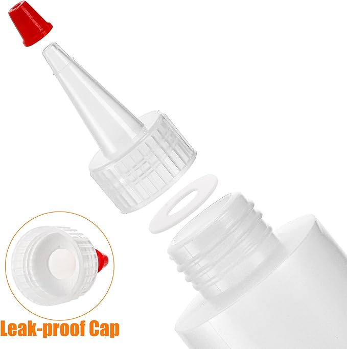 Bekith 30 Paq Botellas Plástico 4 oz para Salsas miniatura 4