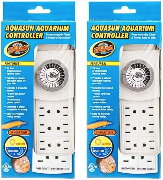 Zoo Med (2 Pack) AquaSun Aquarium Controller Timer & Power