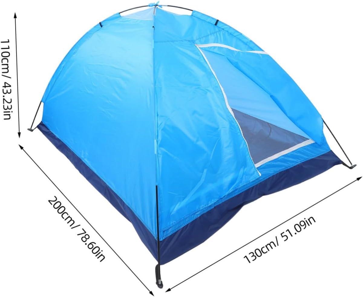 Kisangel Couples Camping Tent for 2 Persons Single Layer Insulated Tent Waterproof Beach Canopy Shelter for Outdoor Adventures Parks and Backpacking