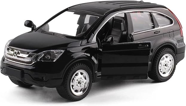 Scale car Model 132 for CRV SUV Diecast Alloy Car Model Sound and Light Collectible Vehicle Ornament Suitable for DecorationBlack