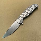 Customized Titanium Pocket knife Frame lock Folding knives M390 Blade with Titanium Handle Gift for Husband Son