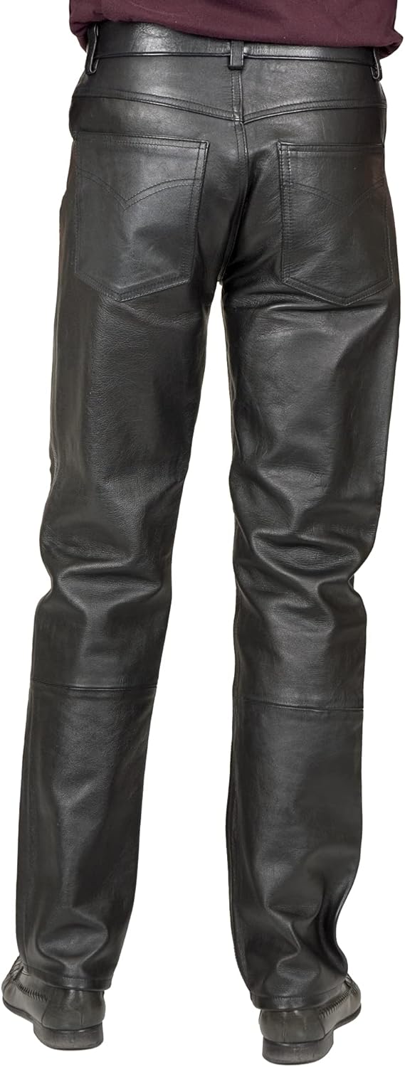 Charades Men's Faux-Leather 4-Pocket Costume Pants : Clothing, Shoes & Jewelry