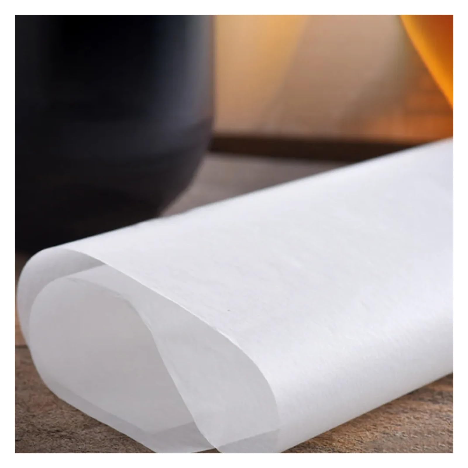 100 Uds. De papel, hojas de pergamino reutilizables antiadherentes calidad alimentaria for hornear en horno for asar a la parrilla