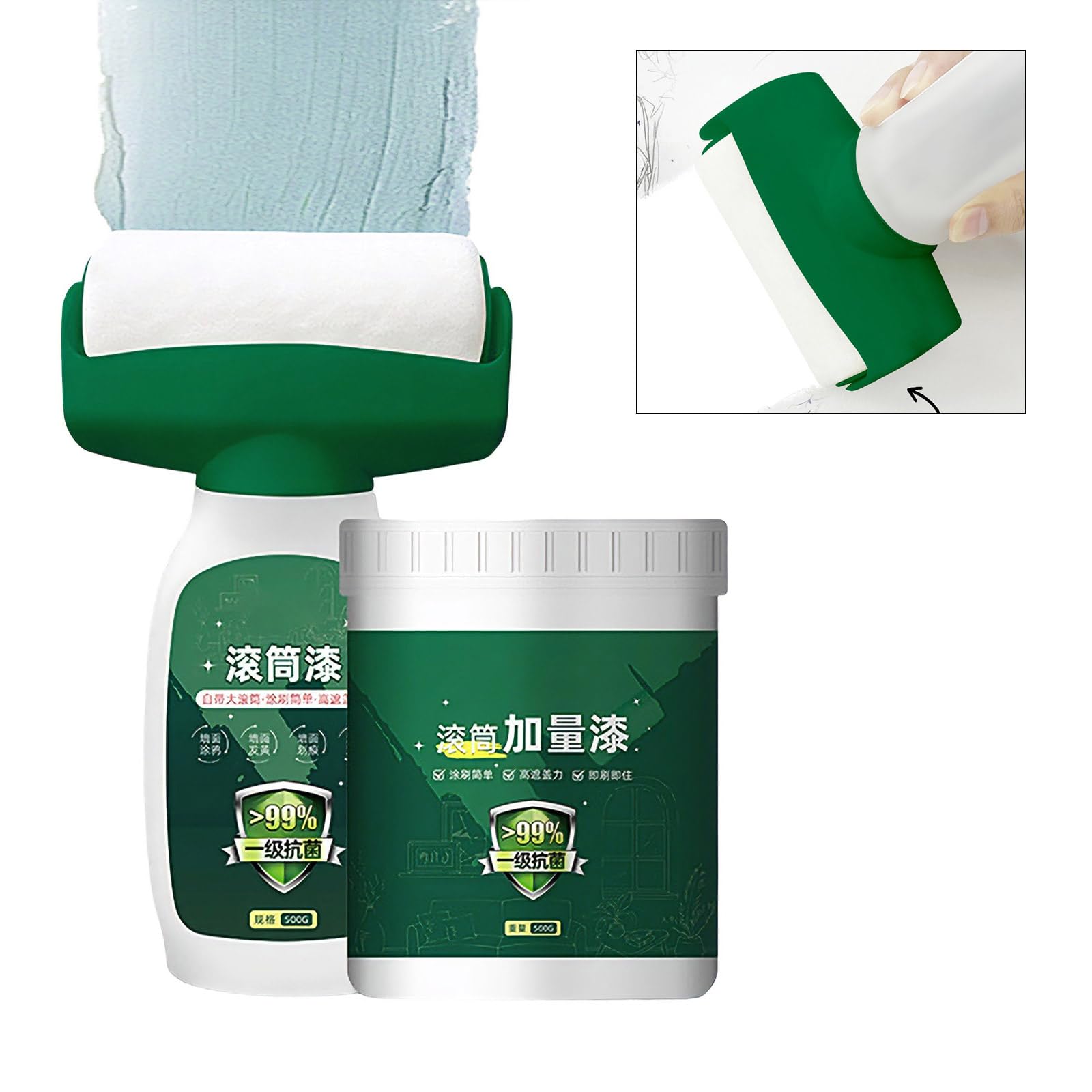 Pintura de reparación de paredes con paquete combinado blanco