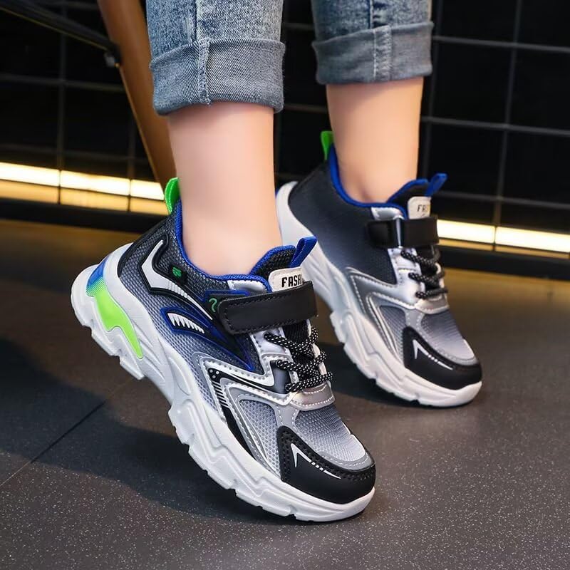 Kid Boys Girls Non Slip Fashion Sport Shoes for Running Walking Cycling Exercise School4