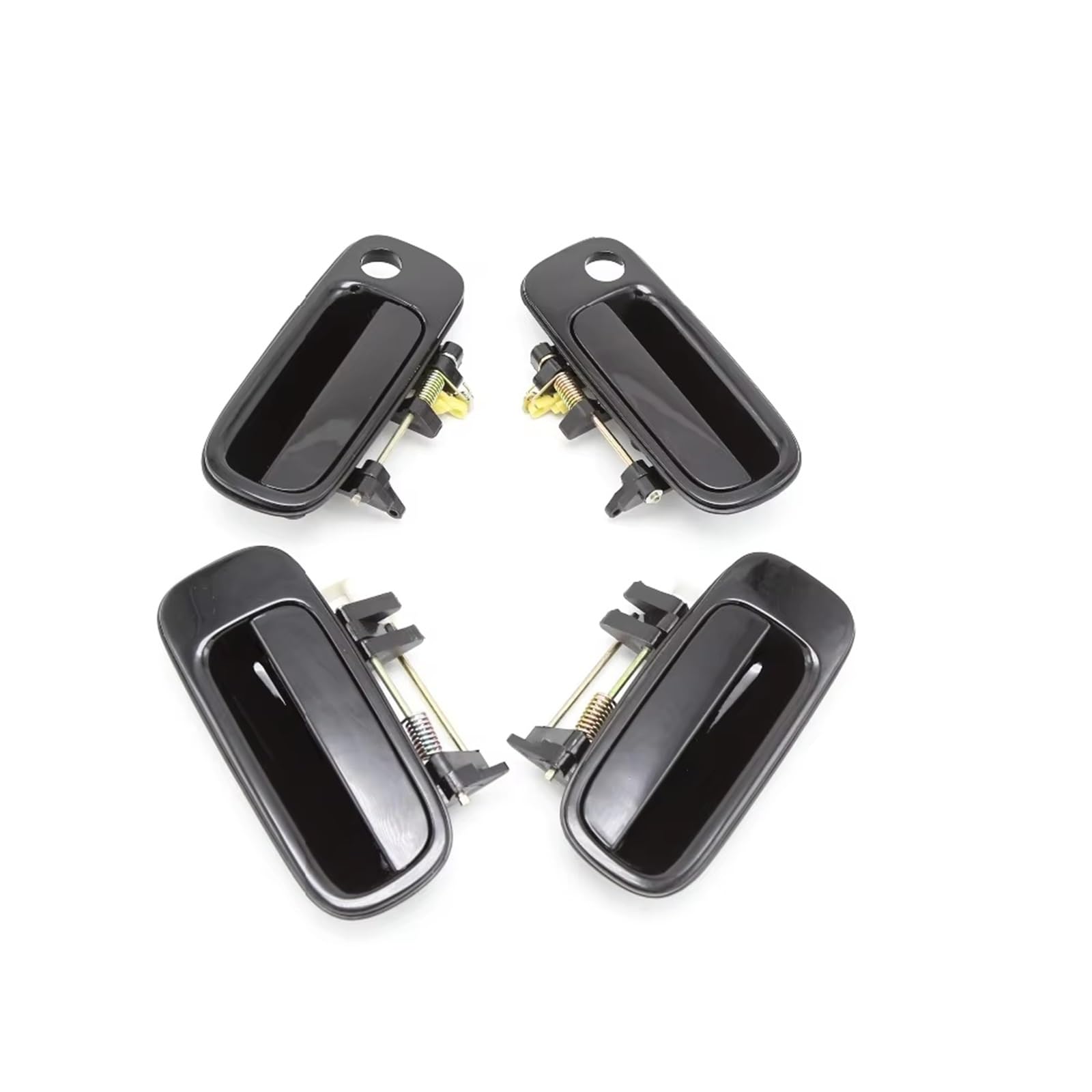 AcarKing Car Exterior Door Handles Compatible with Toyota for Camry 2.2L 3.0L 1992 1993 1994 1995 1996 4Pcs Set Black Exterior Door Handle OEM: 69240-33010 69220-33020