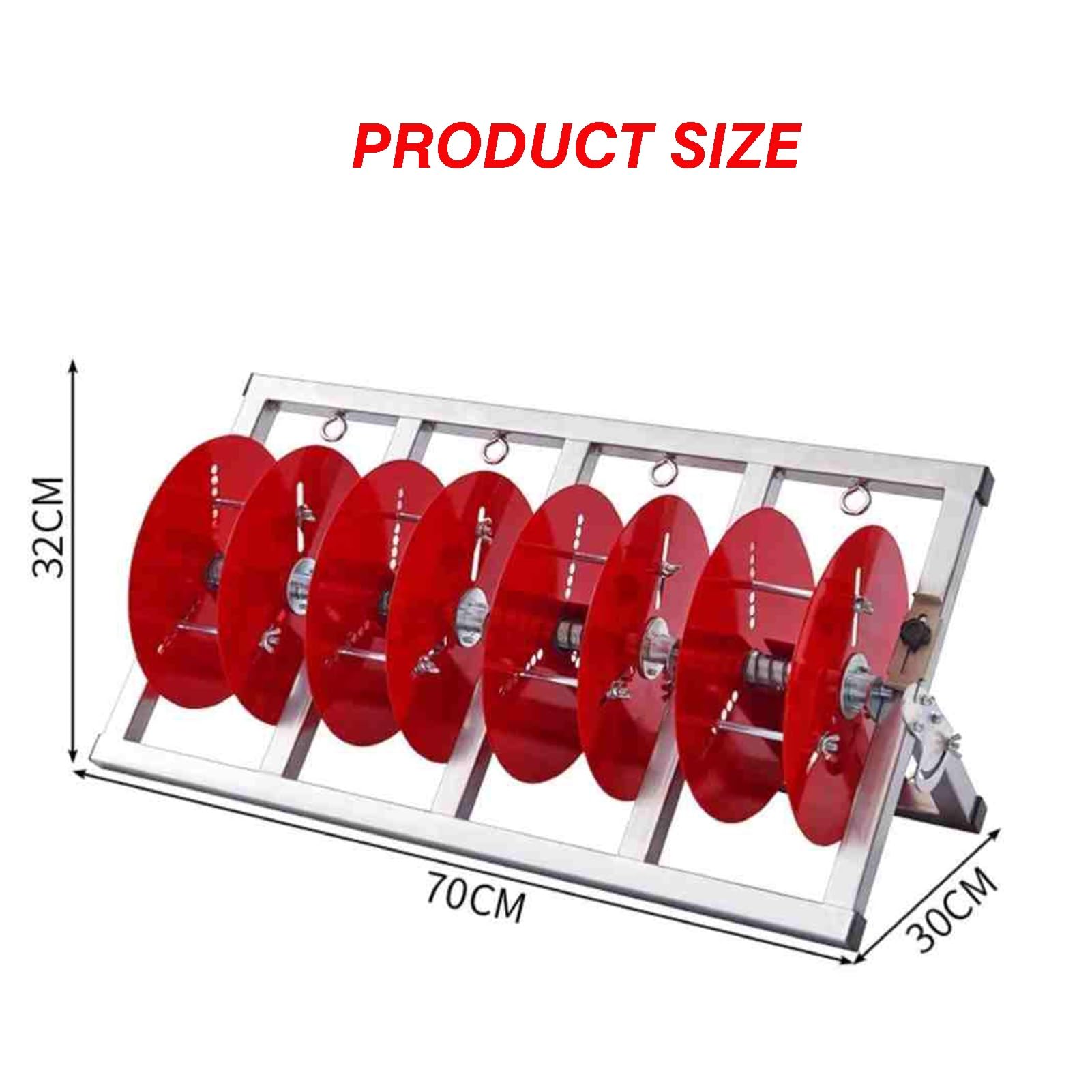 XLTFUC Folding Cable Rack with Wheels Cable Reel Dispenser Wire Reel Holder Multi Axis Cable Cart(4-volumes)