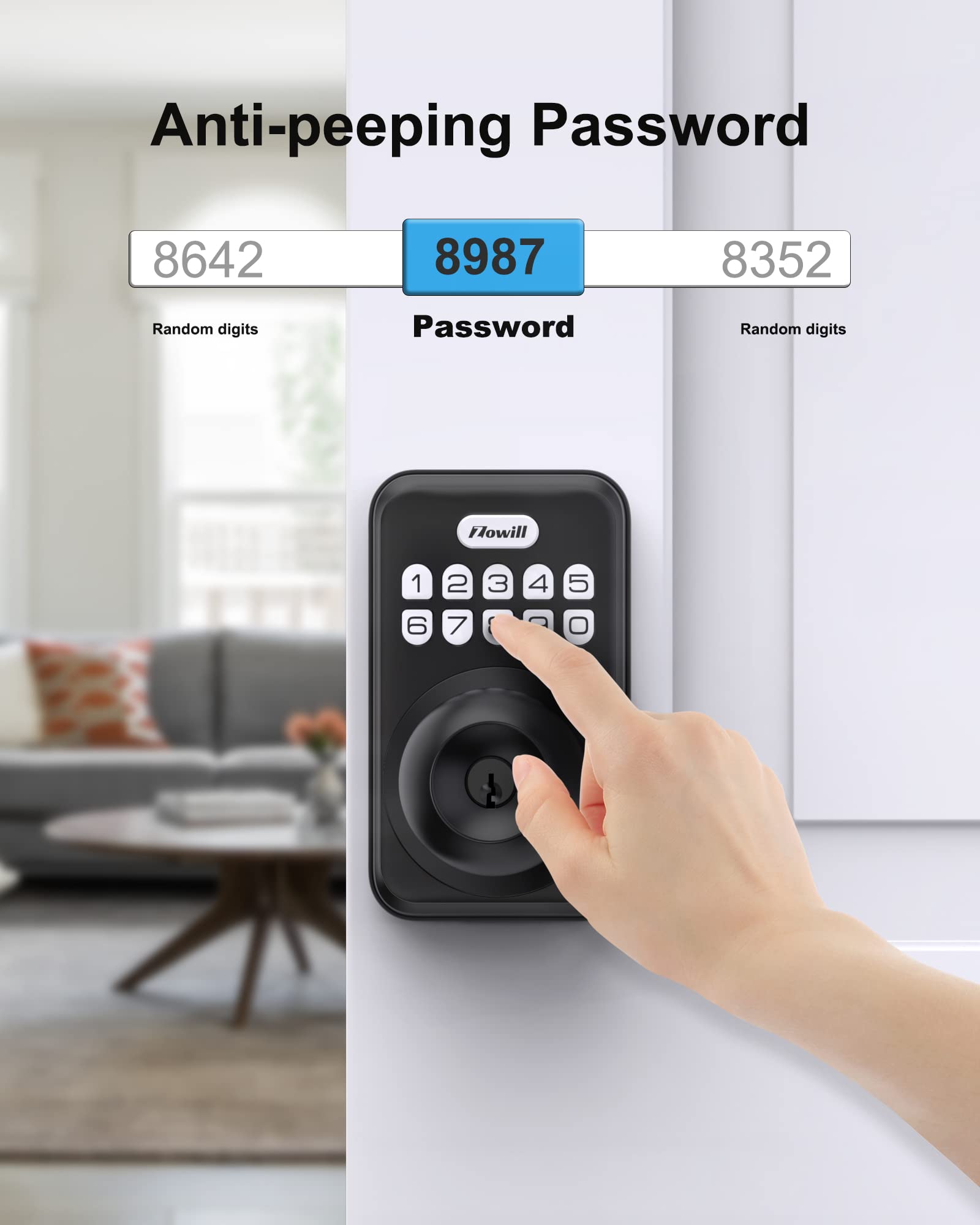 Amazon.co.jp: Zowill キーレスエントリードアロック ノブ付き - 電子
