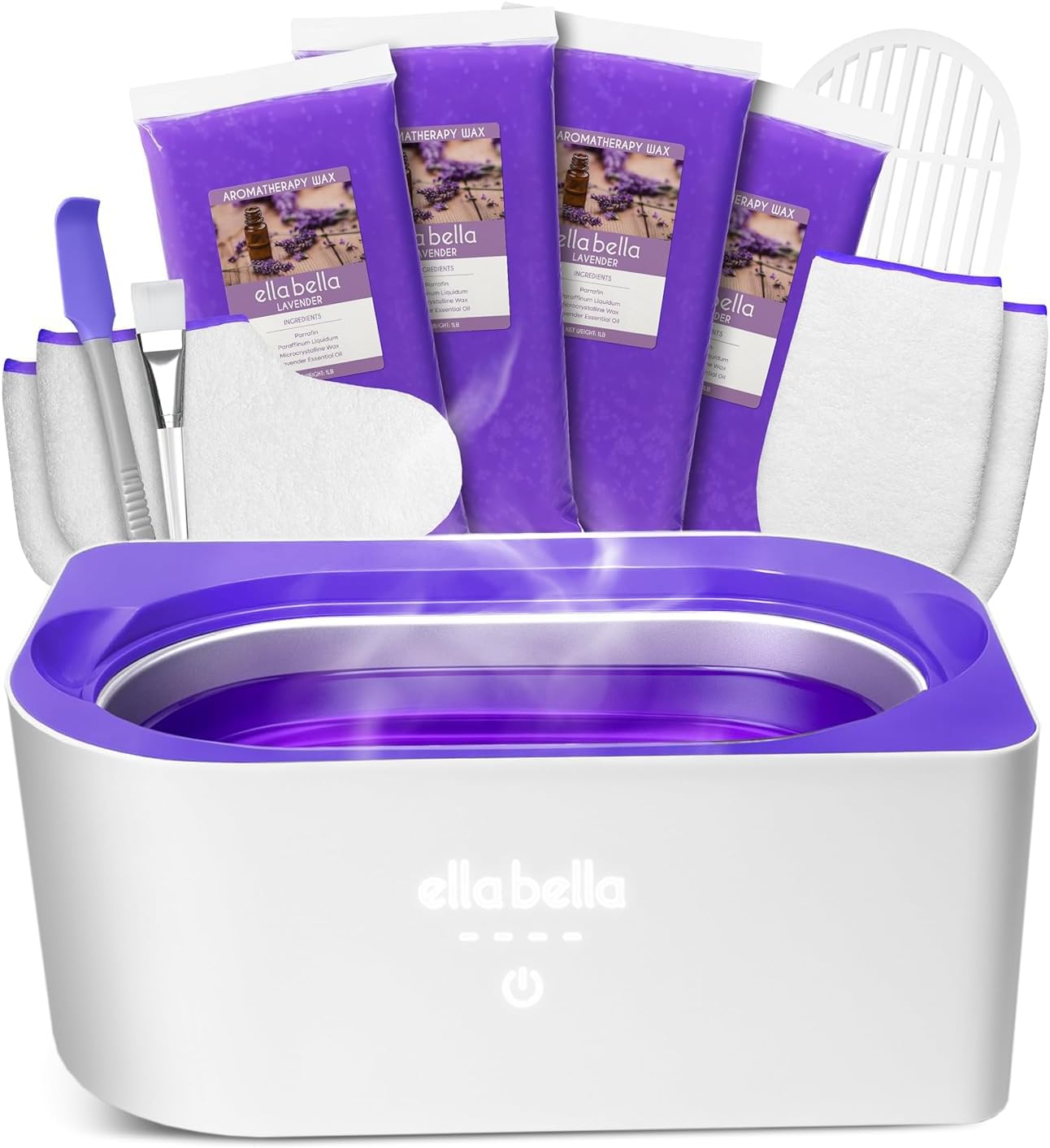 Paraffin Wax Machine for Hand & Feet • Parafin Wax Warmer • Everything in One Kit – Paraffin Wax Refills, Mitts & Booties • Soothing Relief with Parrafin Hot Wax • Home Paraffin Wax Bath