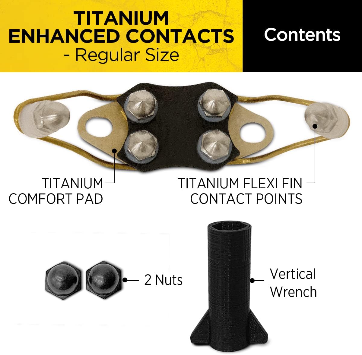 Dogtra Titanium Enhanced Winged Contact Points Regular – Female – E-Collar for Dogs Training – Flexi Fin Design for Sensitive Skin & Contact – Fits Most (Not X Series, 200iQ, NoBark, PATHFINDER2)
