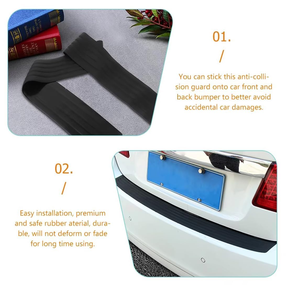 Protection Seuil De Coffre Audi Q7 II 4M 2015-2024 - Film Transparent Anti-Rayures Fibre De Carbone Glossy