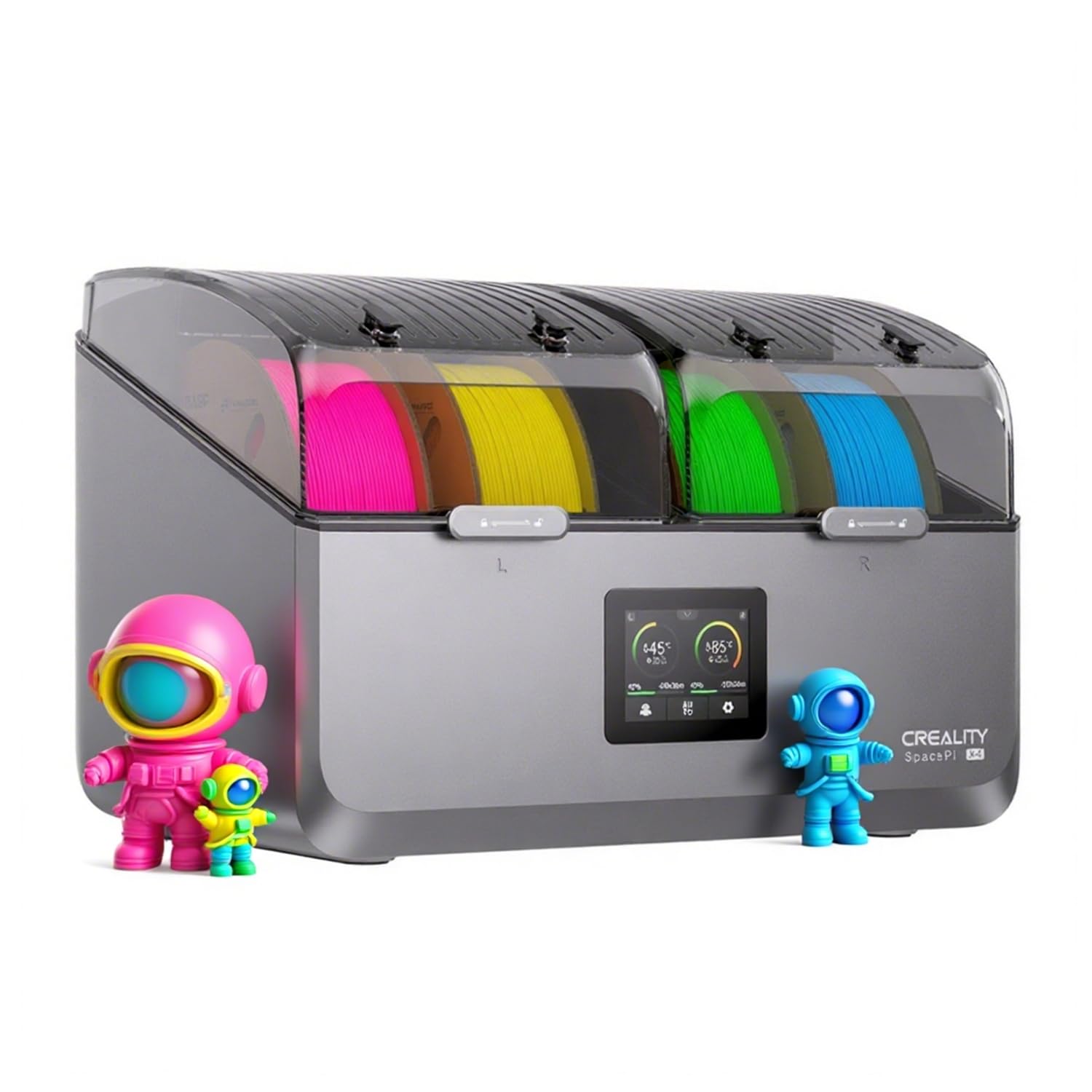 Creality Upgraded Filament Dryer 4 Spools, Space Pi X4 Filament Storage Box, Dual Independent Heating Chambers, Up to 85℃,Compatible with PLA PETG ABS,TPU,PC,PA,PAHT
