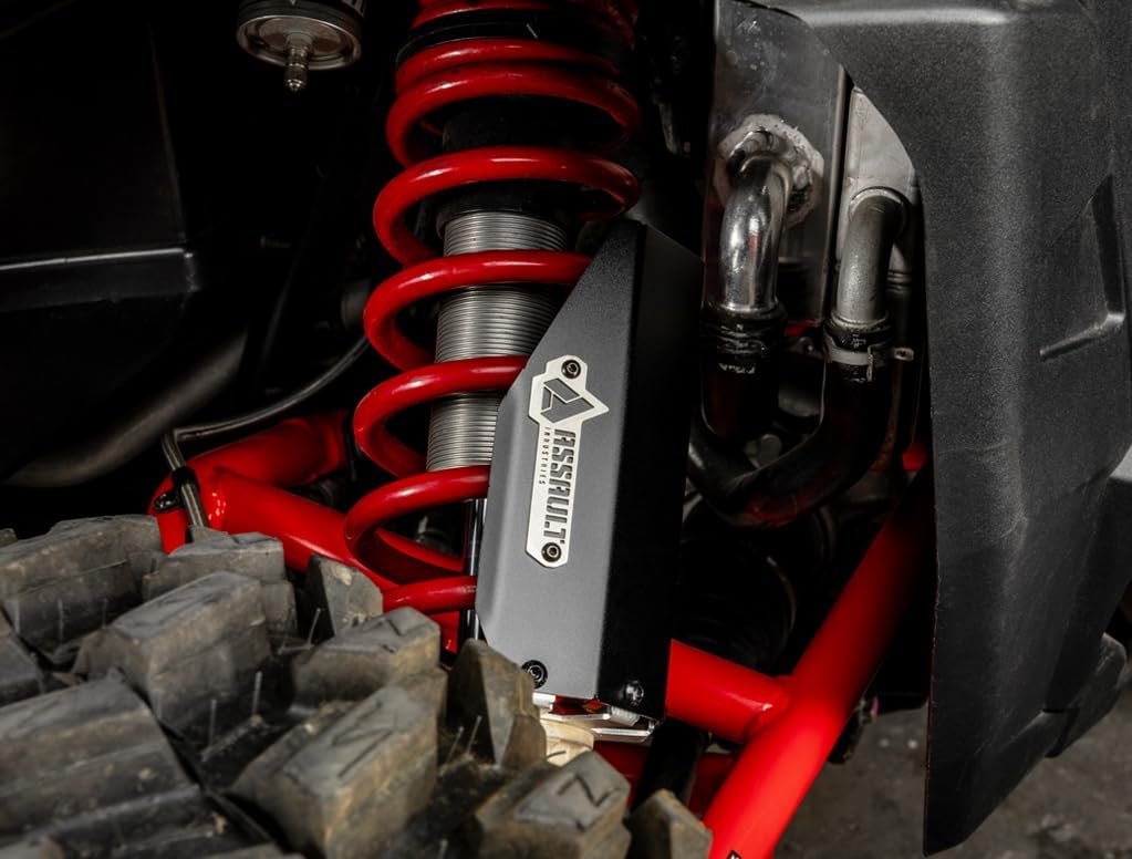Assault Industries Front Shock Guards Clear-Ano. Pair (Polaris RZR Xp1000 '13-'16/ CanAm Maverick X3 XDS & XRS), Raw