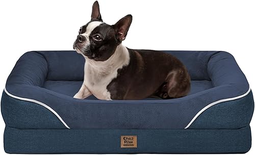 Miniatura 40 de Cama Ortopédica Lavable para Perros Grandes - Camas de Espuma Ortopédica Desmontable para Perros con Bordes Acolchados Cama Grande Impermeable para