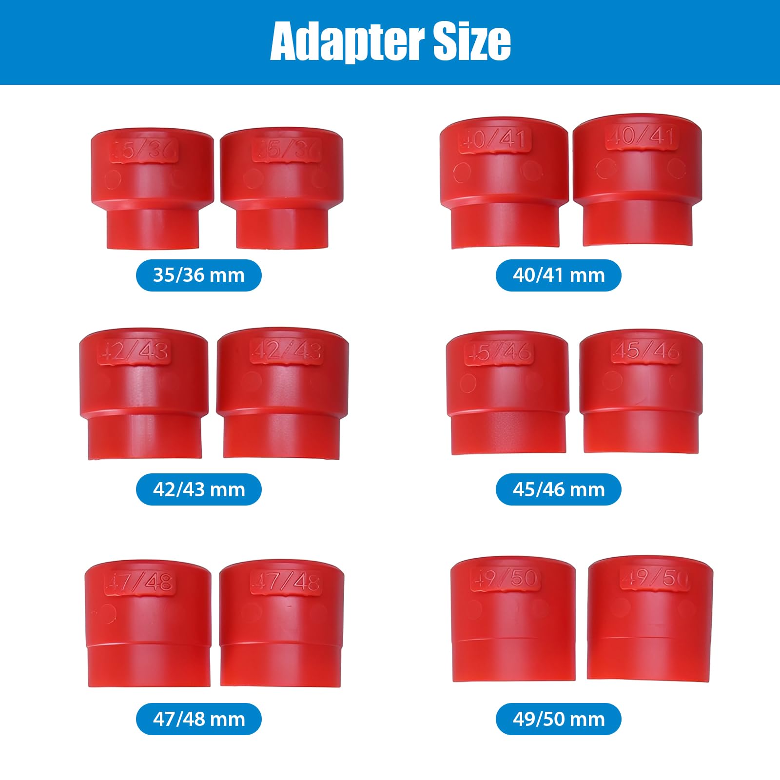 Set di 14 guarnizioni universali per moto, set di attrezzi per moto, 35 mm, 36 mm, 40 mm, 41 mm, 42 mm, 43 mm, 45 mm, 46 mm, 47 mm, 48 mm, 49 mm, 50 mm