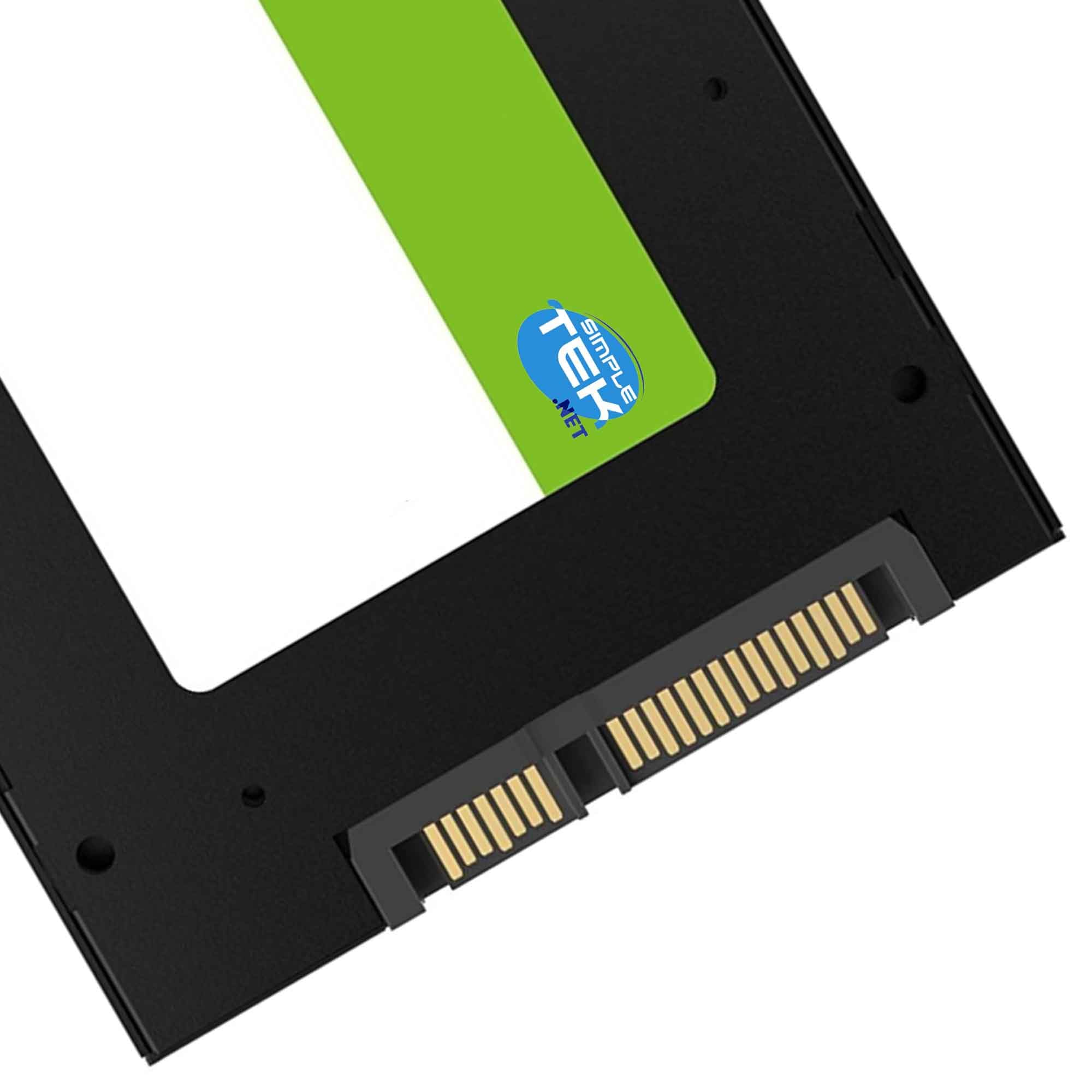 SIMPLETEK - SSD Interno 2,5" da 512GB - SATA III 6 Gbps - Fino a 550MB/s - Nero | Disco a Stato Solido ideale per Notebook PC Desktop