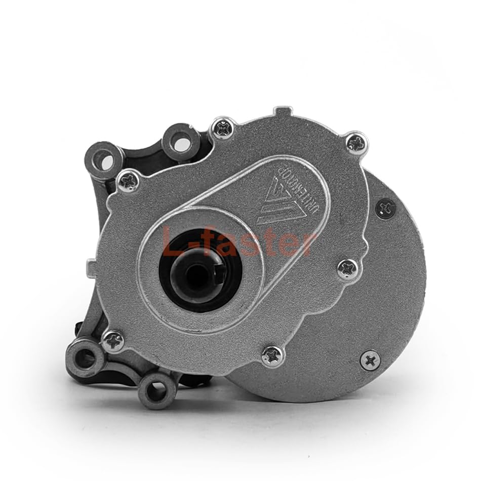 L-faster Motor de Engranajes cepillados de Cochecito eléctrico de 24 V y 350 W con Caja de Cambios Eje de Longitud Larga de 120 RPM y 75 RPM para Bicicleta eléctrica para Silla de Ruedas