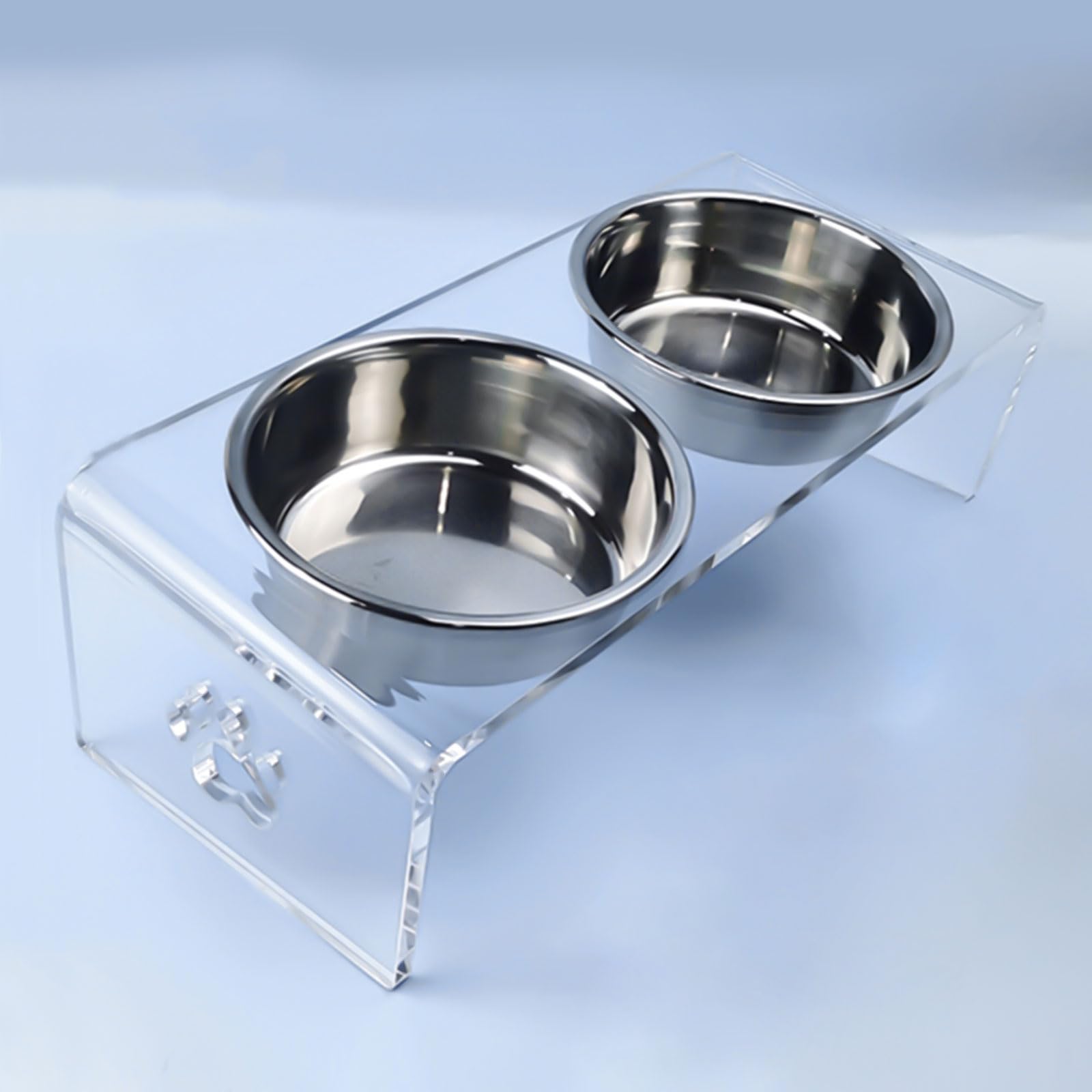 Giznzg Cat Bowls with Stand Tilted, Raised Feeding Bowls for Cats and Small Dogs 15° Tilted Feeding Station - Image 2