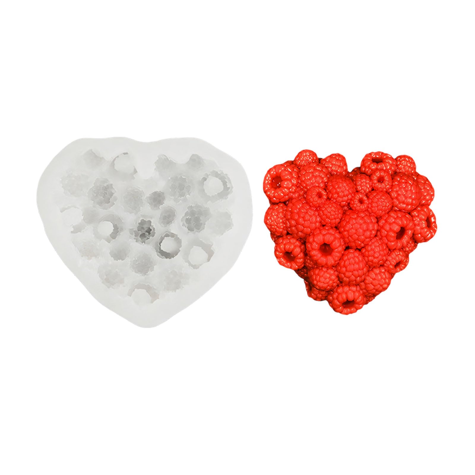 LUCKGONI Heart Raspberry Mousses Cake Food Grade Silicone Chocolate Dessert Baking Mould Family Gathering Bakeware