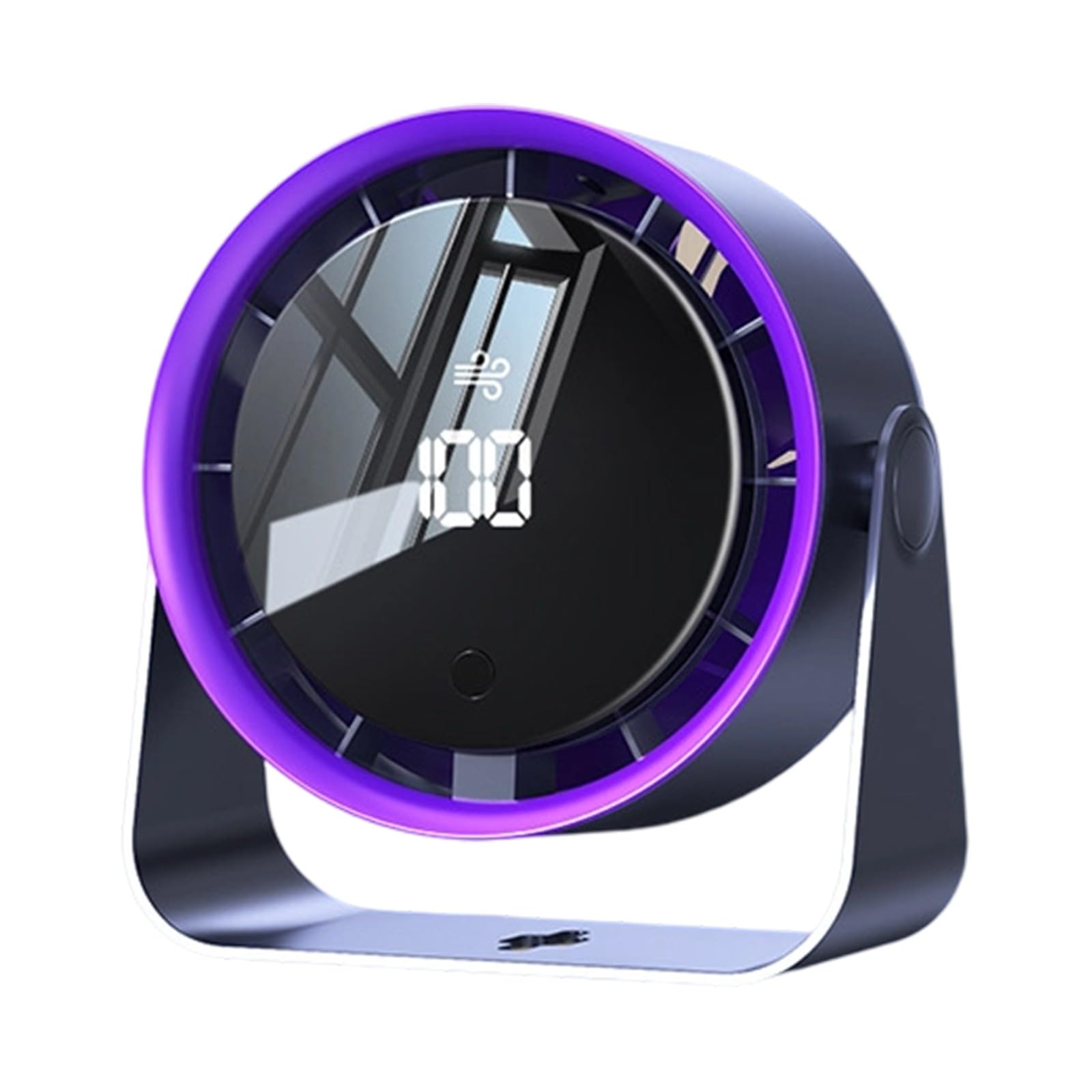 Limtula Desk Fan Small Fan Bedroom Wall Mountable with 100 Speed Air Cooling ABS Texture Suitable for Bedroom Quiet Desktop with Digital Display