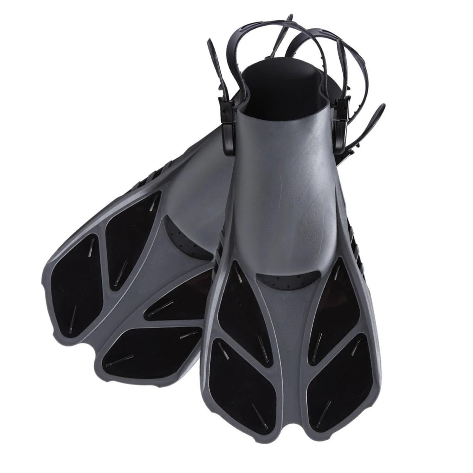 Palmes d'entraînement Palmes de natation réglables palmes de plongée sous-marine courtes hommes femmes tuba palmes de natation palmes ensemble d'équipement Palmes de Natation ( Color : A , Size : S M