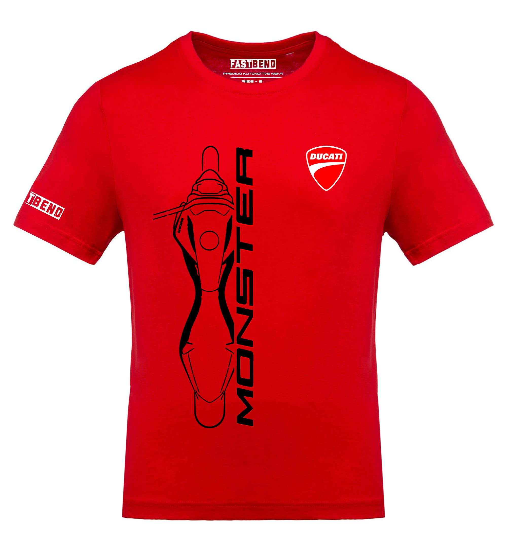FastBendFastb Monstr sillhoute Red Tshirt