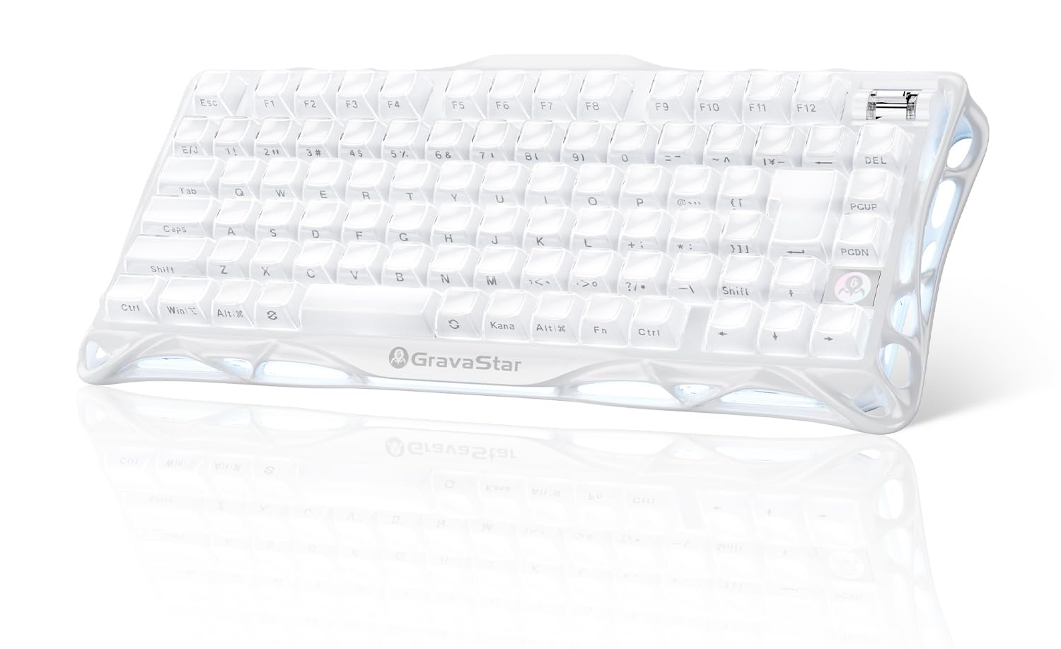 Amazon | GravaStar Mercury K1 かわいいホワイト ゲーミング