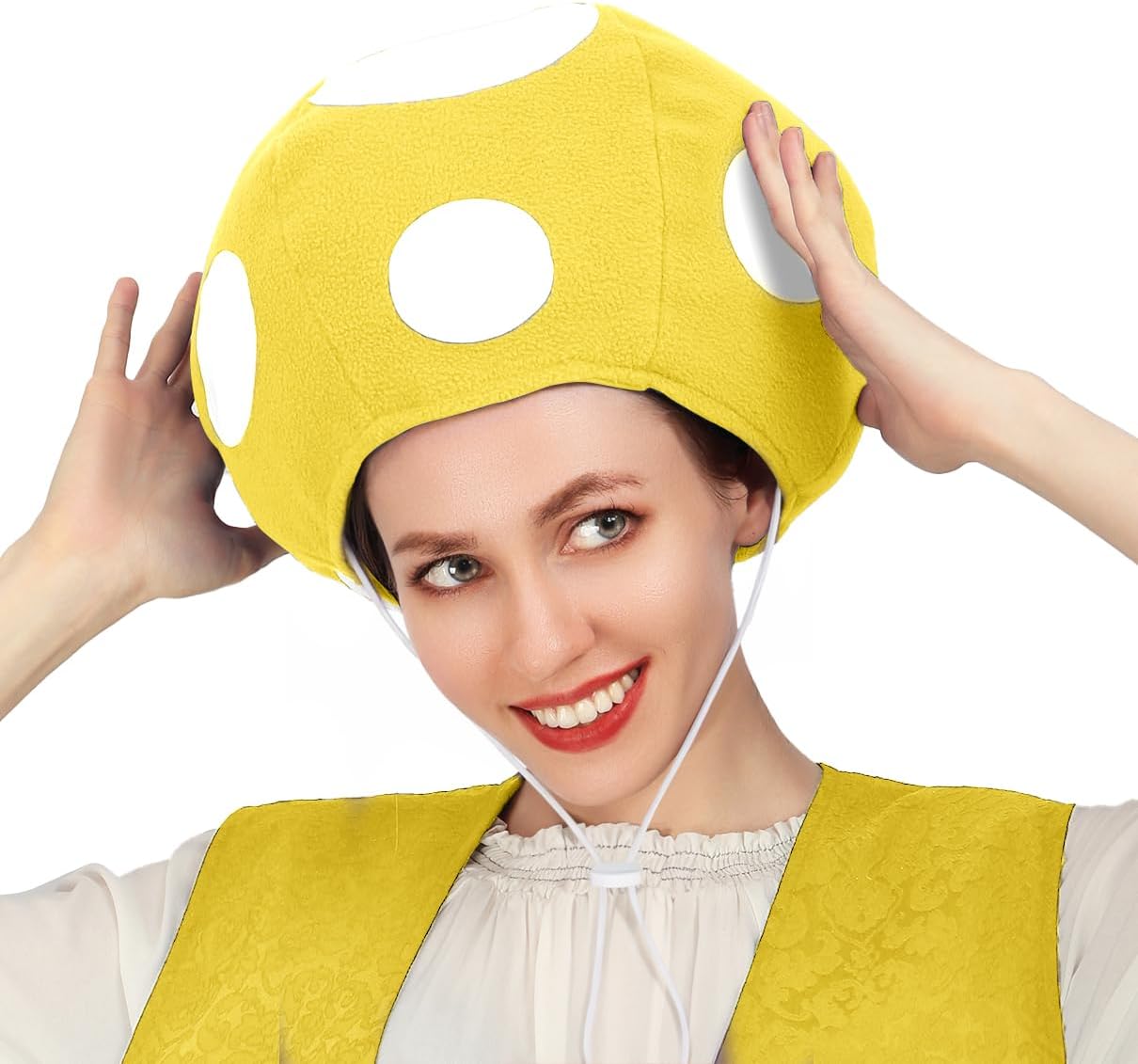 C-ZOFEK Multicolor Mushroom Toad Hat Spotted Cap Game Cosplay Costume for Halloween Christmas