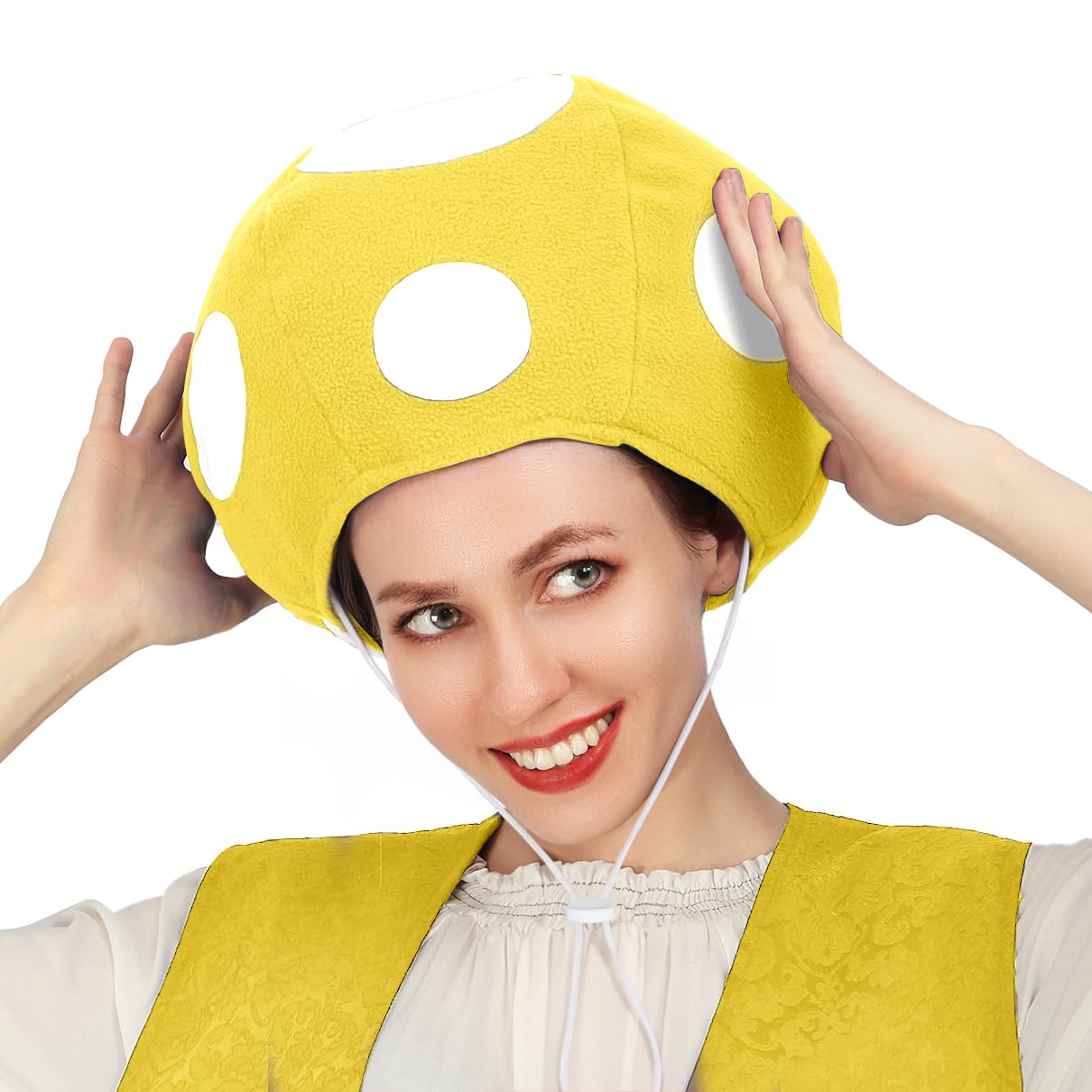 C-ZOFEK Multicolor Mushroom Toad Hat Spotted Cap Game Cosplay Costume