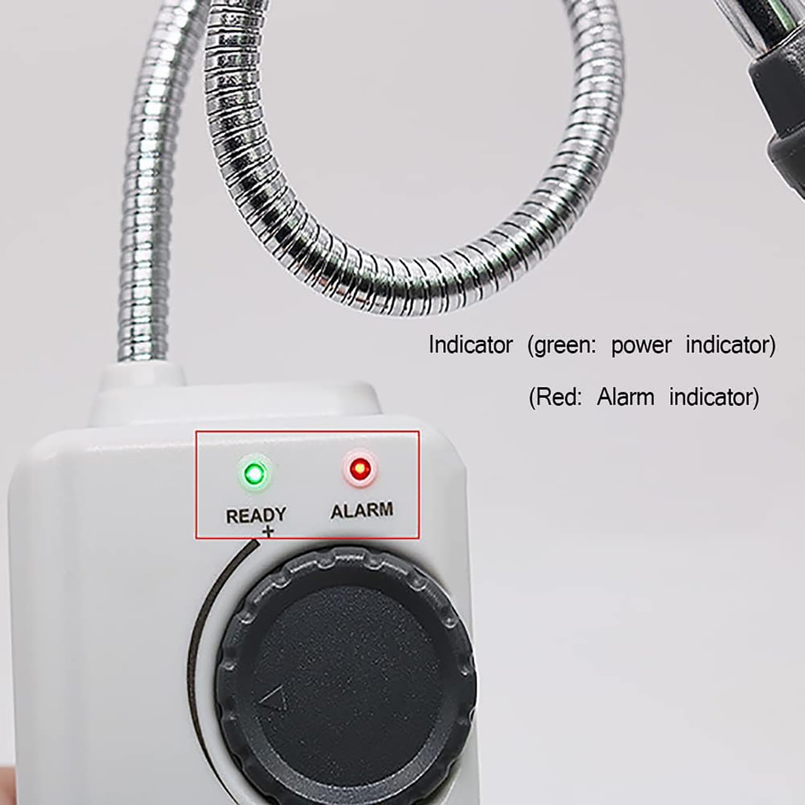 Detector De Fugas De Gas Portátil, Rastreador De Gas De Mano con Sonda Flexible De Cuello De Cisne De 35 Cm, Alarma Sonora Y Zumbador, Sensibilidad De 50 Ppm De Metano Y Respuesta Rápida